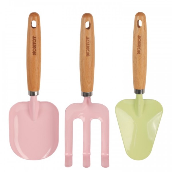 Kids Gardening Shovel Set – 3-Piece Children’s Outdoor Planting Tools – Safe, Durable, Ergonomic Handles – Perfect for Gardening, Potting, and Gifts