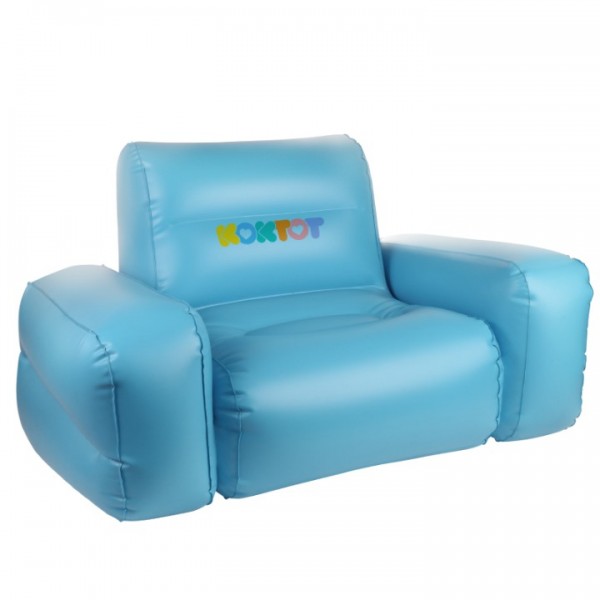 Koktot Portable Inflatable Toddler Sofa – Soft Backrest Kids Couch for Travel, Playroom, Bedroom, Camping, Quick to Inflate & Deflate, Fun Birthday Gift for Boys & Girls